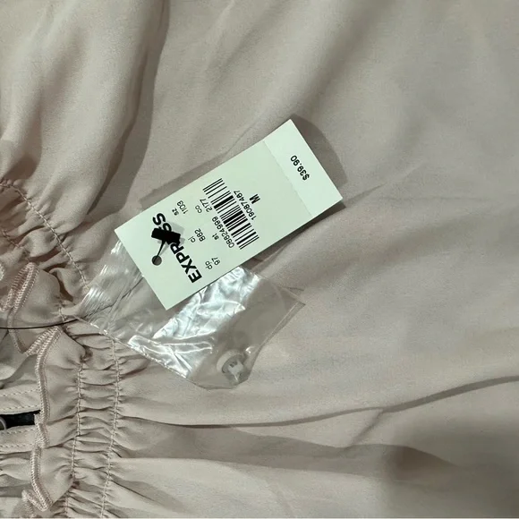 Express Ruffle Mock Neck Top - Picture 2 of 2